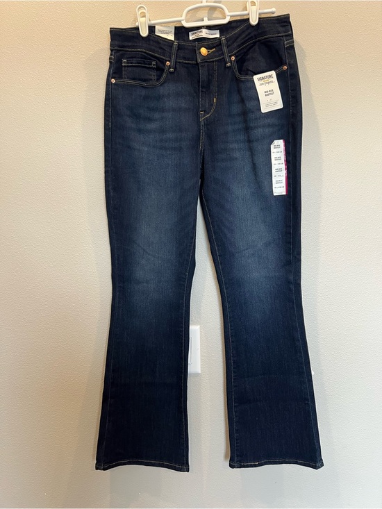 Signature by Levi Strauss Denim - Signature by Levi Strauss Dark Blue Flare Jeans